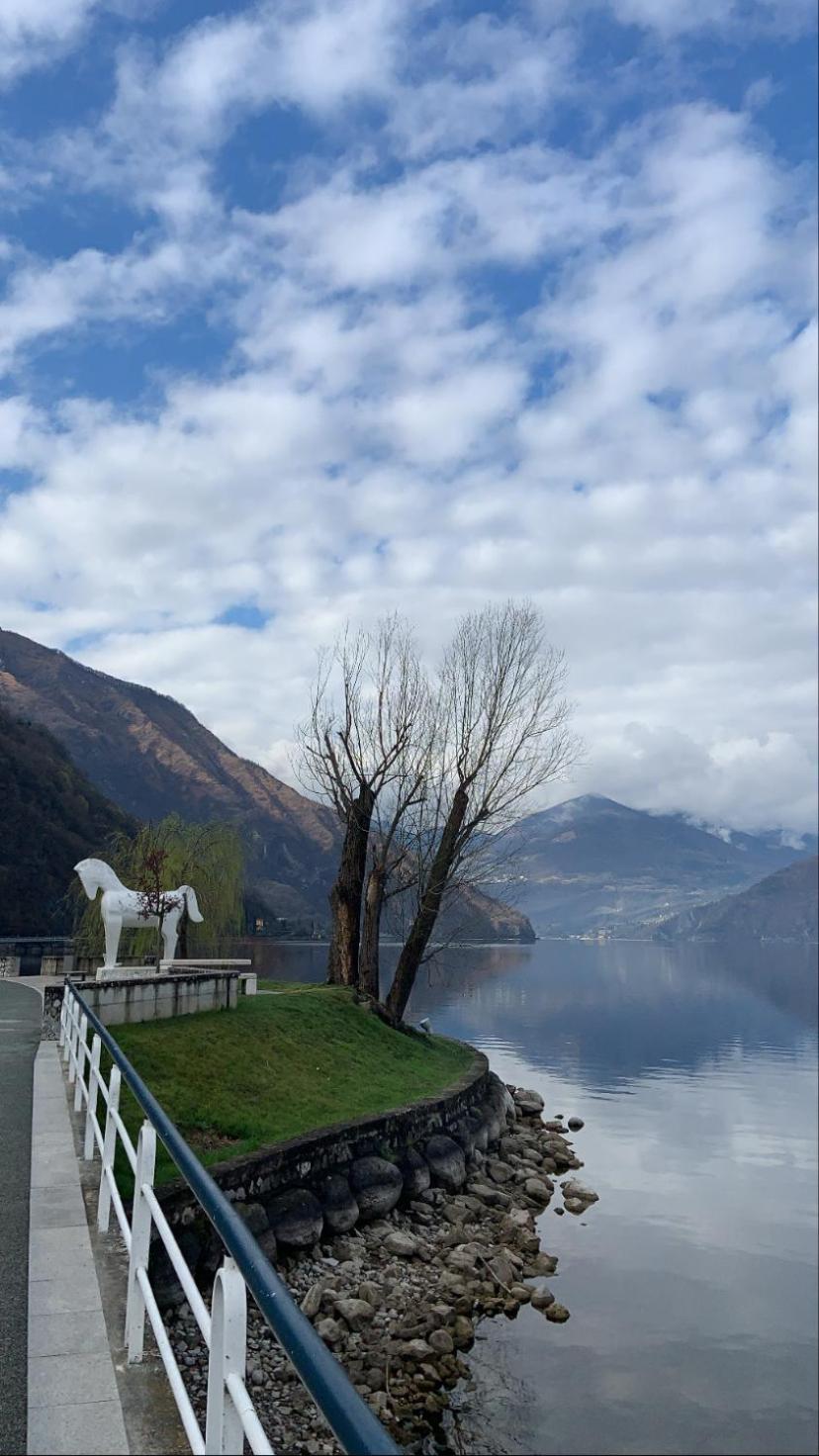 Casa Berlai, Bilocale Sul Lago Villa Pisogne Bagian luar foto